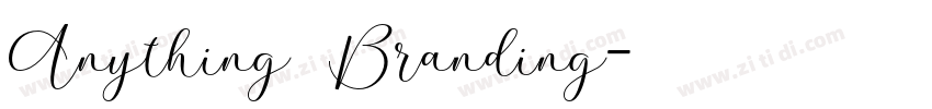 Anything Branding字体转换